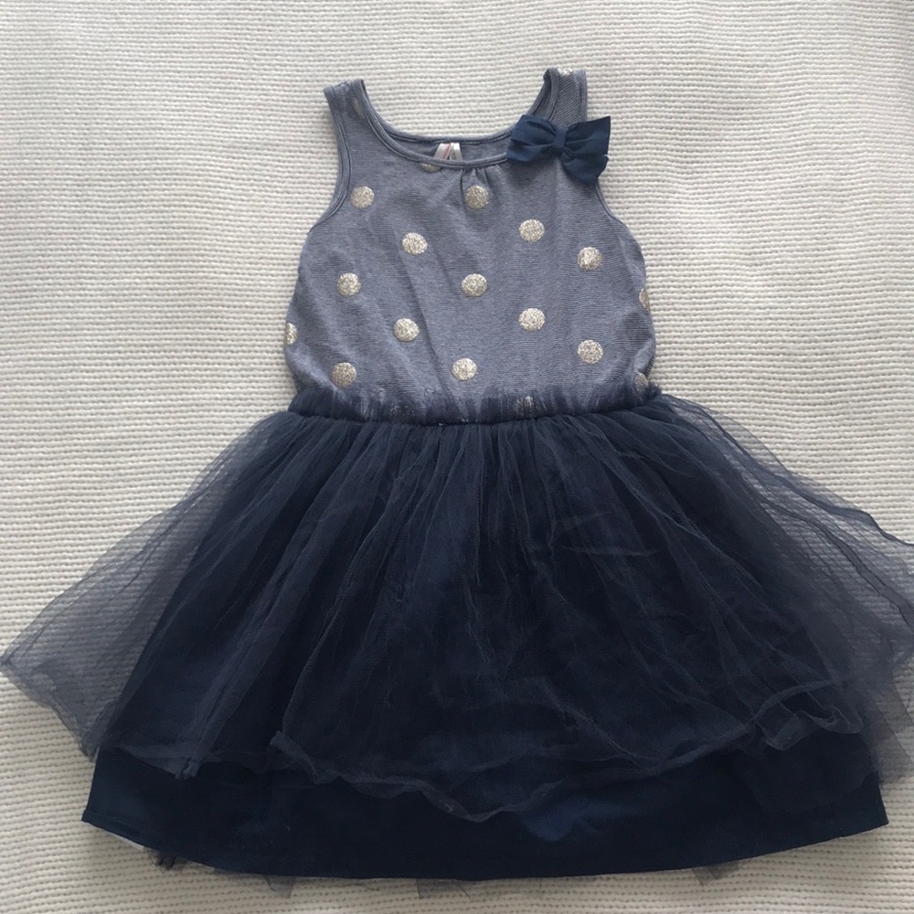 girls glitter polka dots and tulle dress